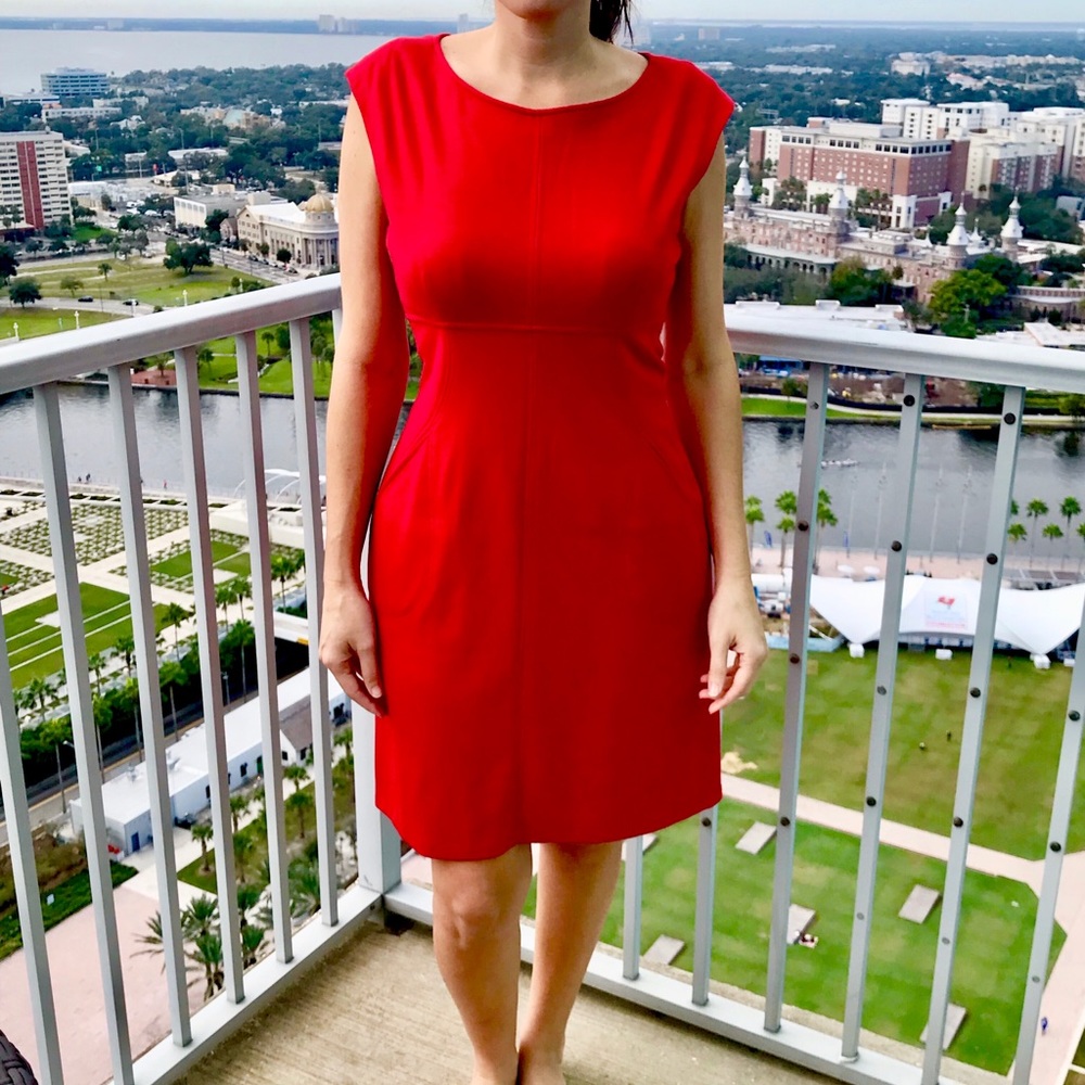 Pocketed Tahari Dress